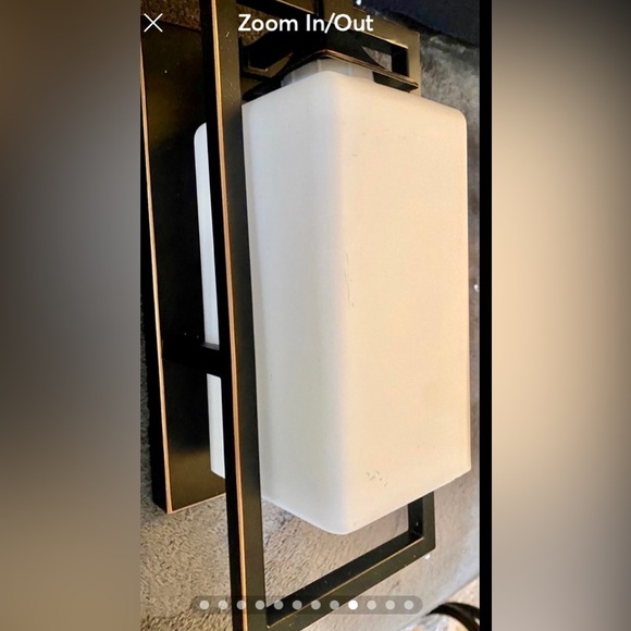 INDOOR WALL SCONCE BRONZE FINISH WITH MILKGLASS - Picture 9 of 15